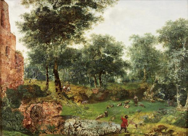 Jan van der Heyden Wooded landscape Norge oil painting art